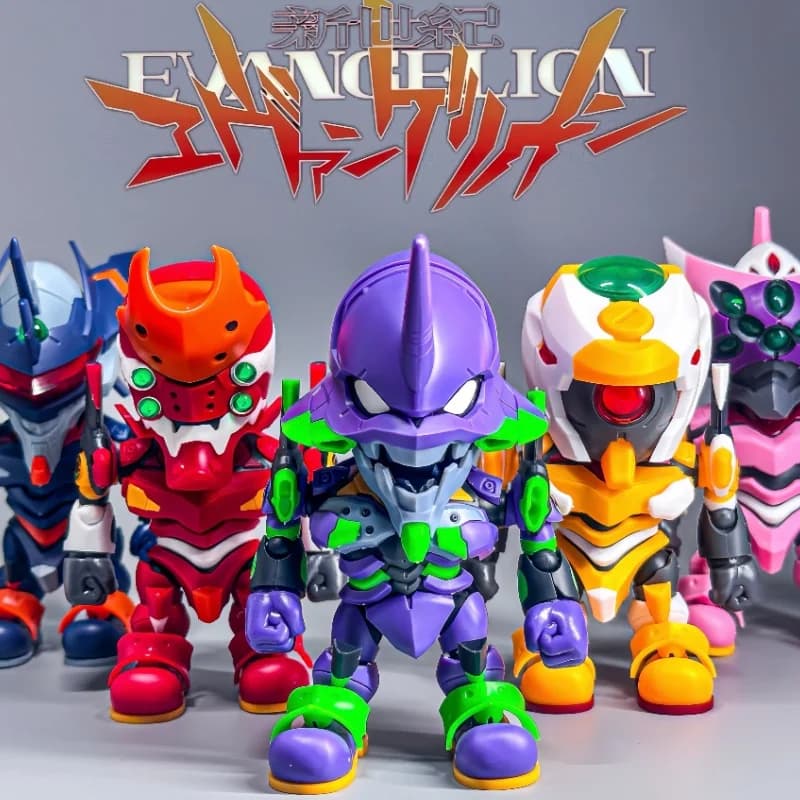 Disponibile Originale Soskill Eva Blind Box Neon Genesis Evangelion Mobile Assembly Ornamento Fatto a Mano Versione Q Regali da Collezione