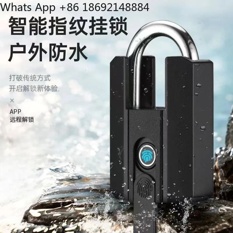 Lucchetto intelligente impermeabile con impronta digitale, blocco con impronta digitale per cassetto con Bluetooth per cellulare