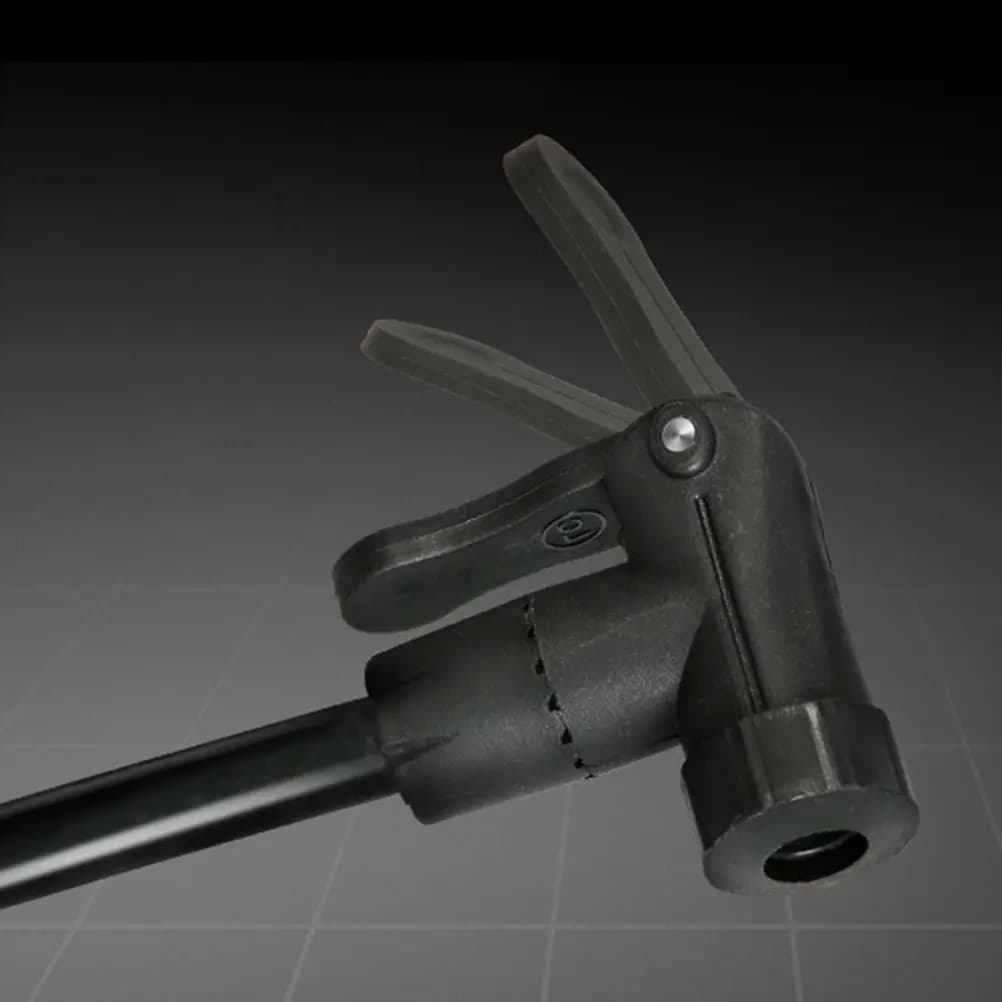 Pompa da Pavimento Portatile Argento per Pneumatici Bici, Mini Pompa Manuale ad Alta Pressione Compatibile con Valvole per Biciclette e Moto