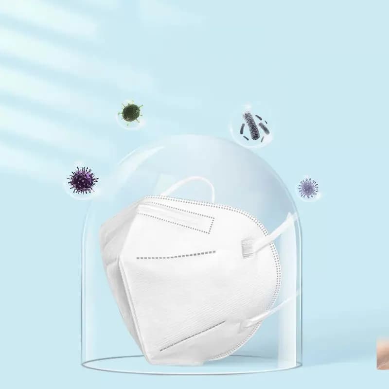 Maschera antipolvere N95, 10 pezzi, maschera protettiva monouso, igienica, antipolvere, antigoccia, traspirante e non soffocante