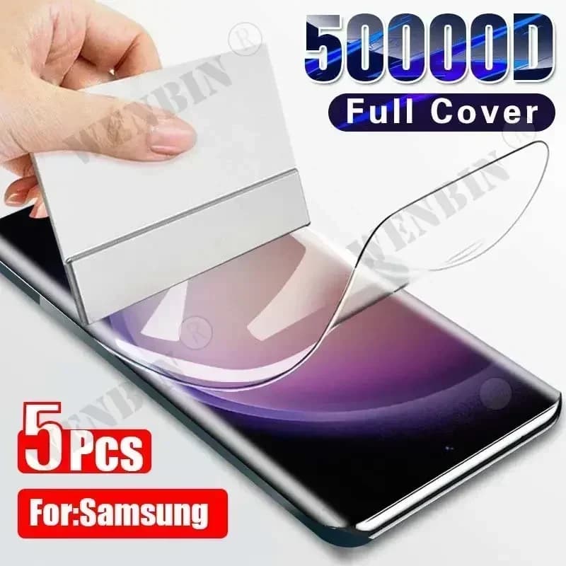 5 pieces hydrogel film for Samsung S26 S25 S24 S23 Ultra Plus S25 FE total cover screen protection for Samsung A56 A55 A36 A35 A26 A16