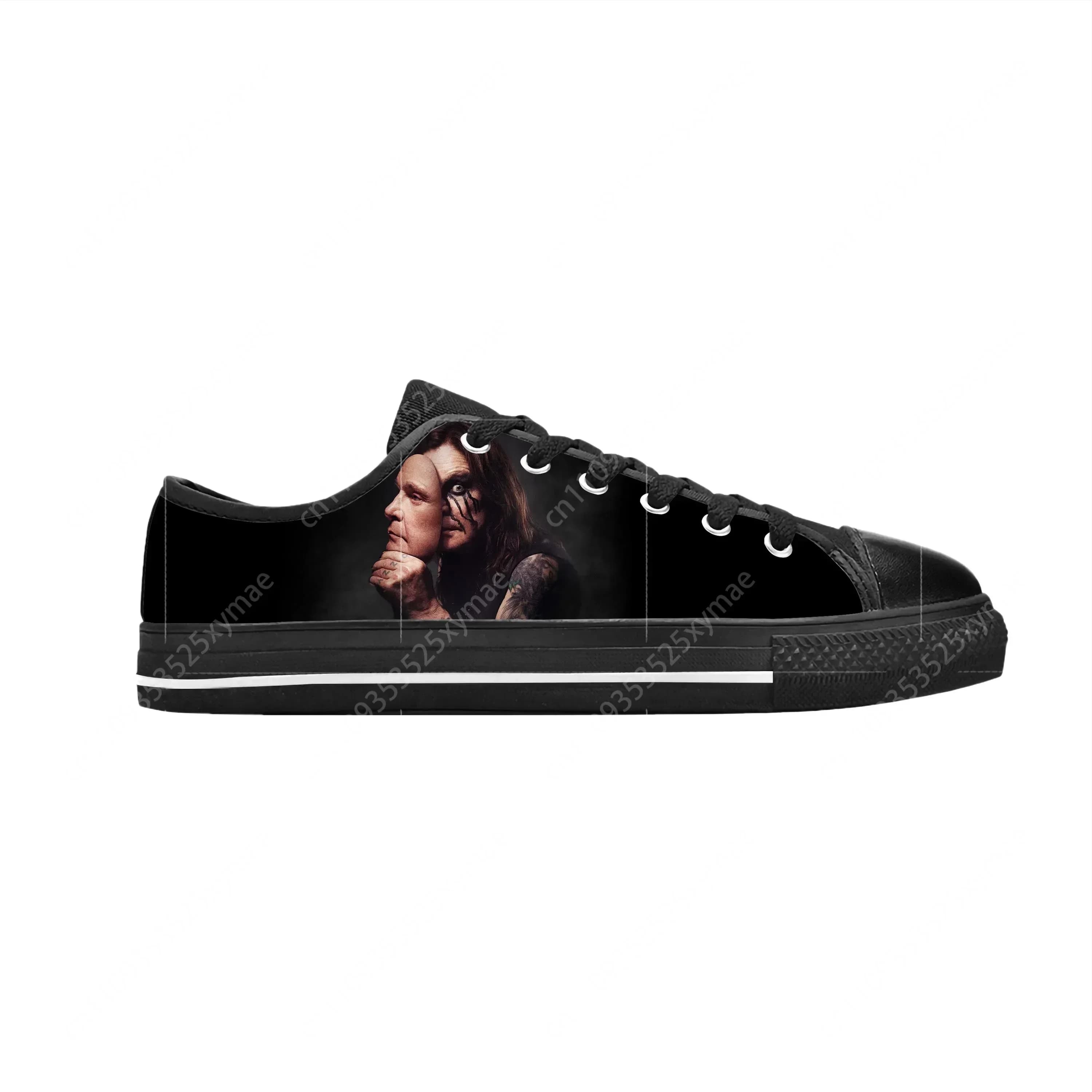 Ozzy Osbourne Rock Band Music Singer Low Top Casual Shoes Horror Gothic Comode e traspiranti Sneakers con stampa 3D per uomo e donna