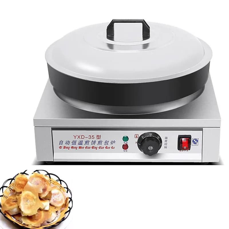 Dumpling Frying Stove For Restaurant Canteen Make Boiled Dumplings Pan Fried Buns Potstickers Electric Griddle Dumpling Frying M