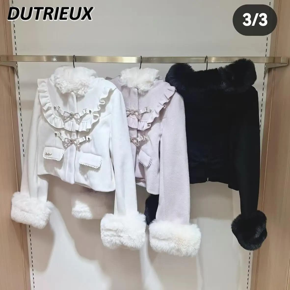 Lolita Mine Cappotto con cappuccio in peluche prodotto in massa Polsini staccabili Giacca di lana Autunno Inverno Cappotti caldi da donna spessi Stile giapponese