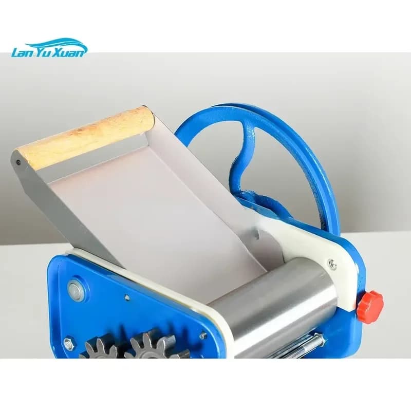 Brand For Commercial Hand Crank Pasta Maker Machine Adjustable Thickness Manual Dumpling Roller Cutter Noodle Press Making