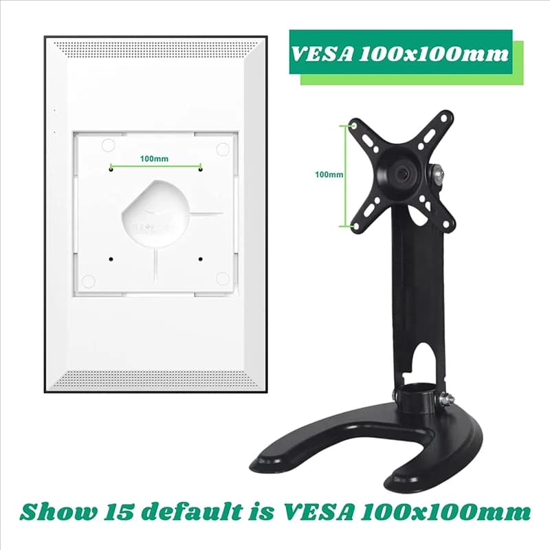 AED5-Adjustable Aluminum Alloy Folding Mount Portable Tablet Desk Smart Display Holder For Echo Show 15