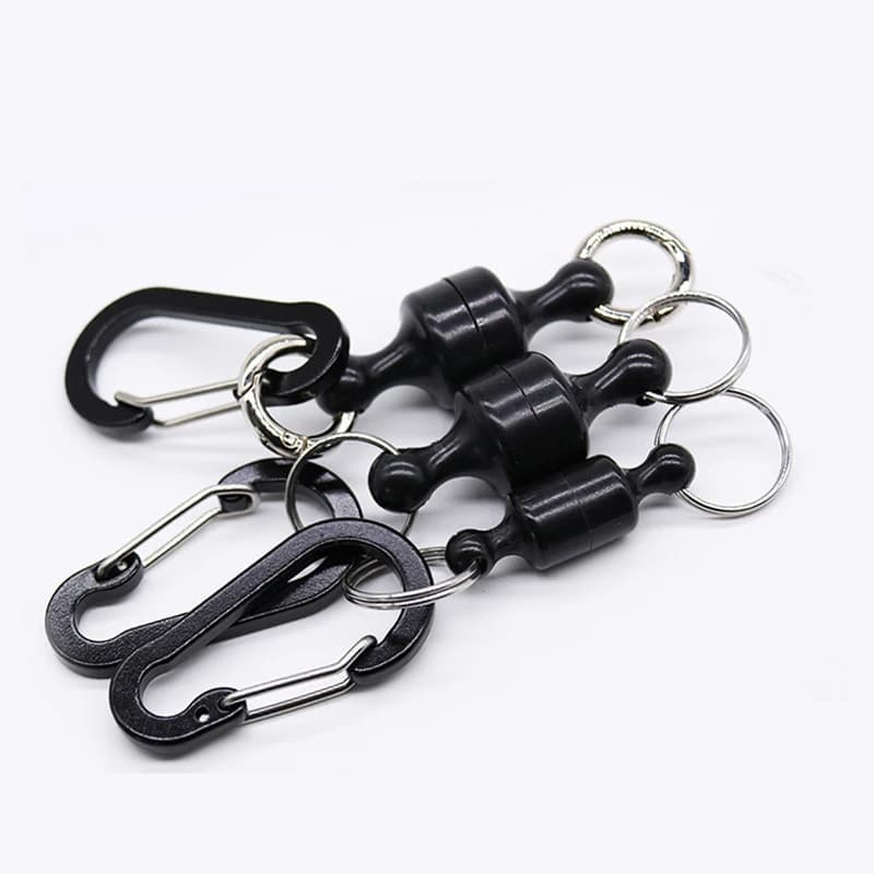 Fibbia magnetica da pesca supporto da appendere Clip per cordino rete magnetica per pesca a mosca per l'escursionismo viaggiare all'aperto strumenti sportivi per la pesca