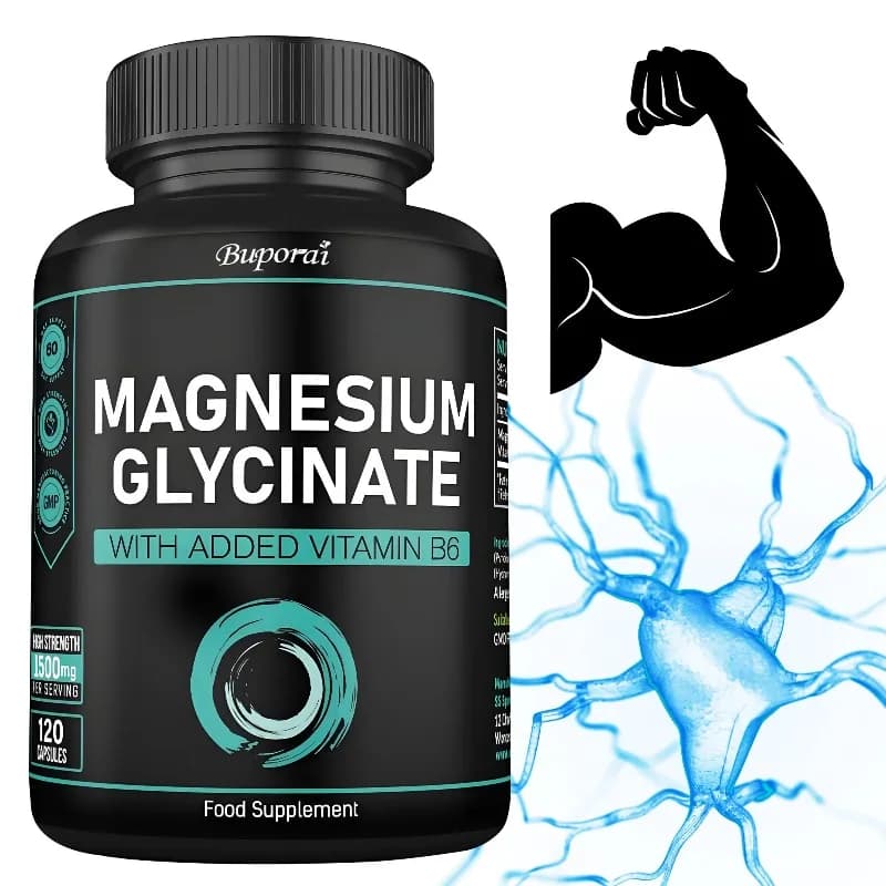 Magnesium glycinate supplements: reduce fatigue, promote normal energy metabolism, promote absorption, improve immunity