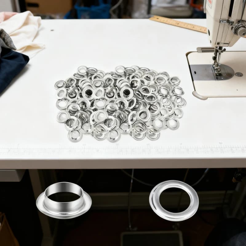51pcs 8mm shoe eyelets, anti-wear, for cowhide men's work boot lace holes, boot accessories