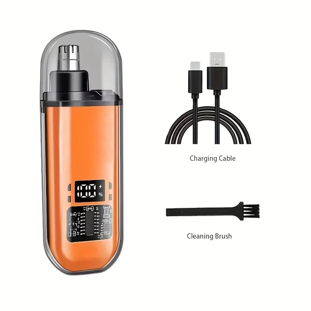 USB Rechargeable Nose Ear Hair Trimmer Men Eyebrow Hair Shaving Razor Mini Pocket Electric Clipper Portable Nose Hair Clipper