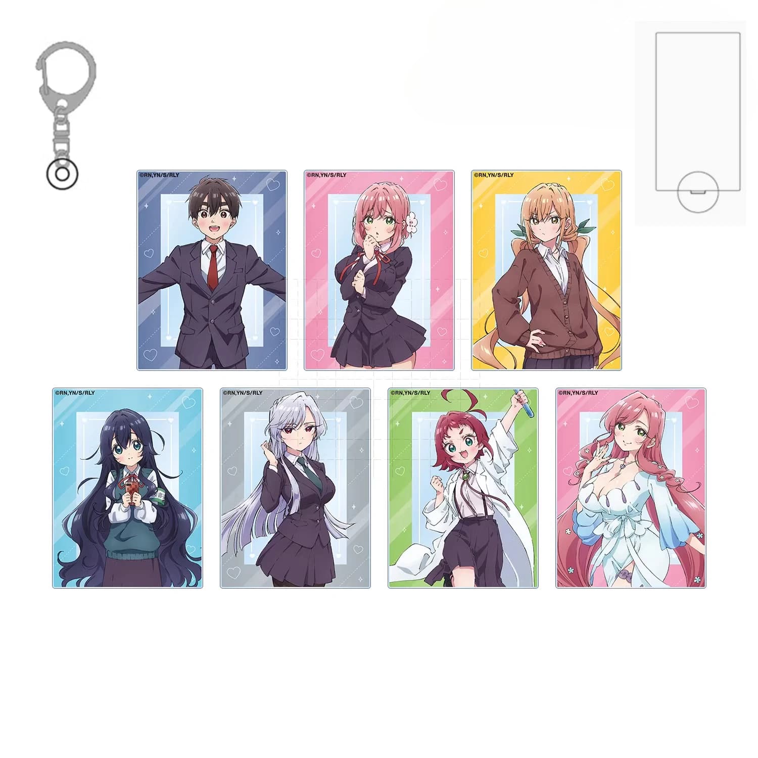 Anime Hanazono Hakari Inda Karane Yoshimoto Shizuka Yakuzen Kusuri Eiai Nano Acrilico Stand Figura Bambola Portachiavi Cosplay Giocattolo Regalo