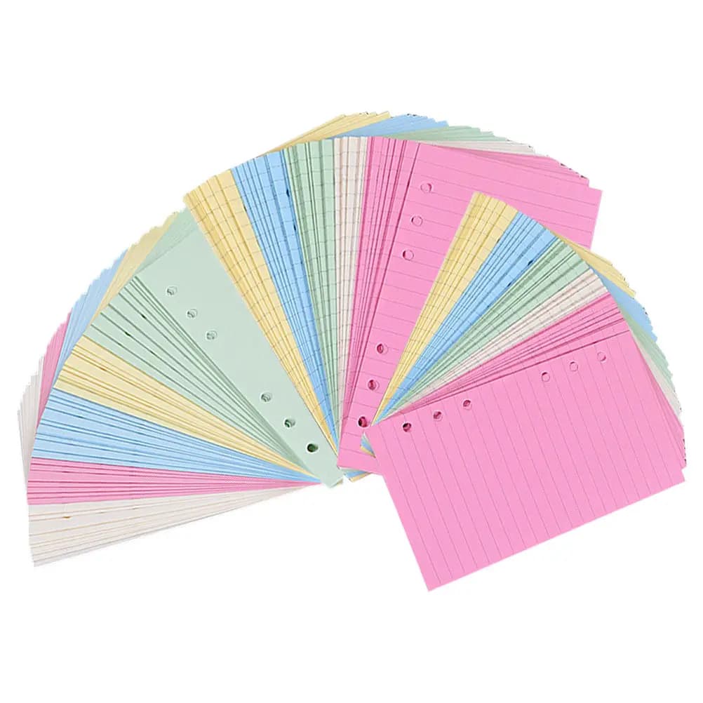3 Blocchi di Carta a Fogli Mobili per Quaderno, Ricariche di Ricambio per Blocco Note, Adatti per Ufficio, Scuola, Diario, Scrittura, Planner, Inserti per Raccoglitori