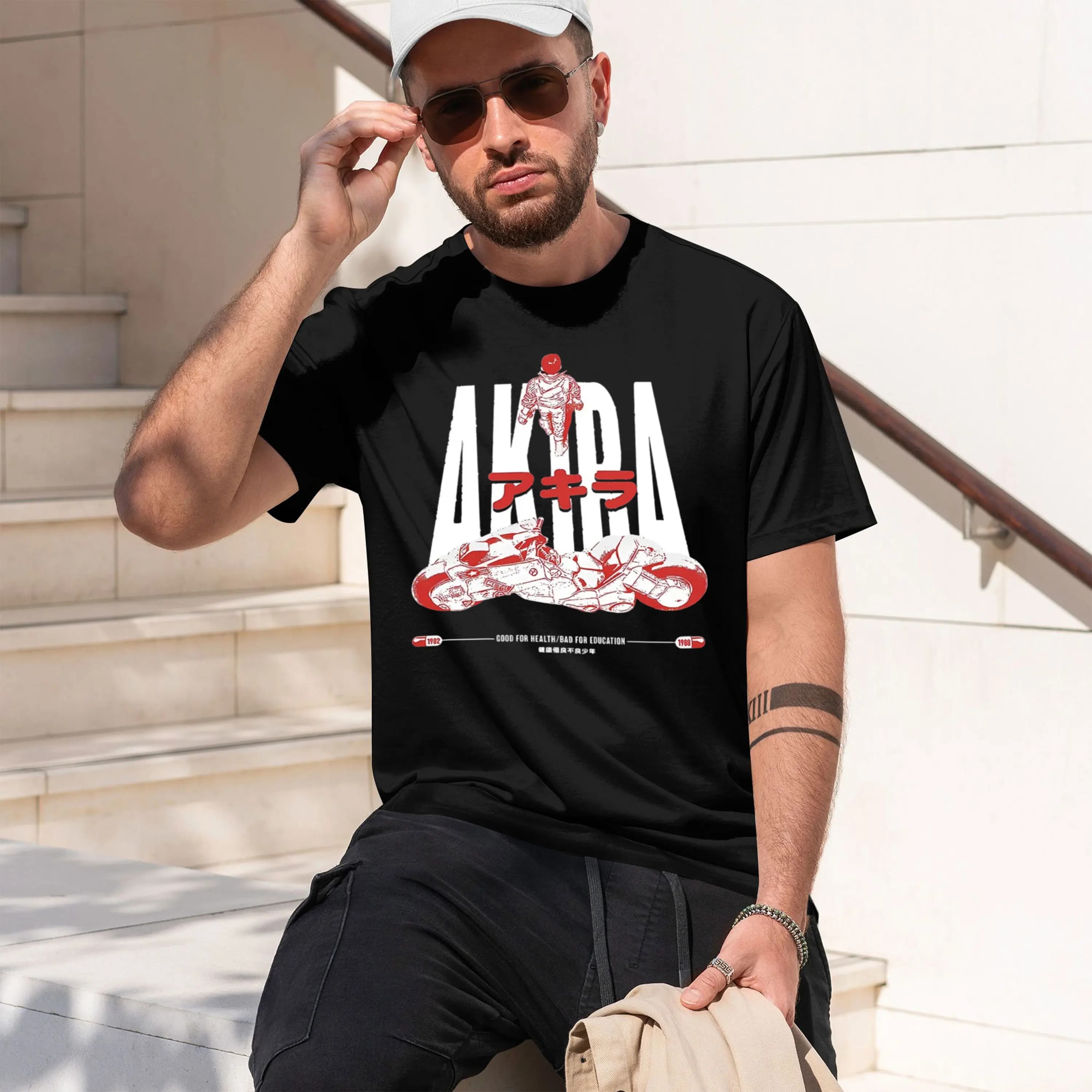 Akira 1988 aro Kanedar Gang LeaderNeo Tokyo rAkira Pilot Suit Abbigliamento da donna T-shirt girocollo da uomo 2026 Nuovo modello Pantaloncini da uomo