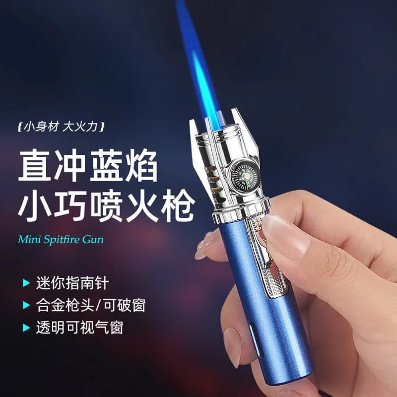 New style creative cigar metal lighter premium men starter windproof Portable torch high power flame jet lighter tools gifts