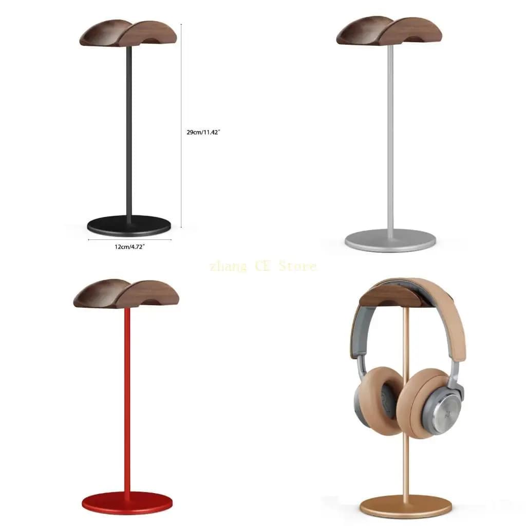 M5td Cuffia Gaming Gaming Display Horter Appendiabi in legno Nalnut in legno