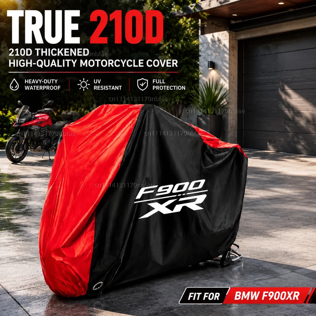 For BMW F900XR 2020-2026 210D Motorcycle Cover Waterproof Oxford Fabric All Season Dustproof UV Protection Moto Rain Cover