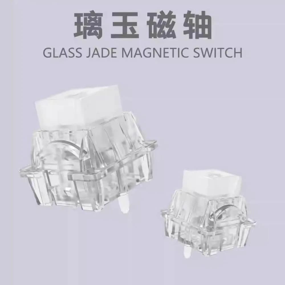 HUANO Glass Jade Magnetic Switch 33-45gf Light feel HE Magnetic Keyboard Integrated High-Transparent PC shell RS/DKS/MT/SOCD