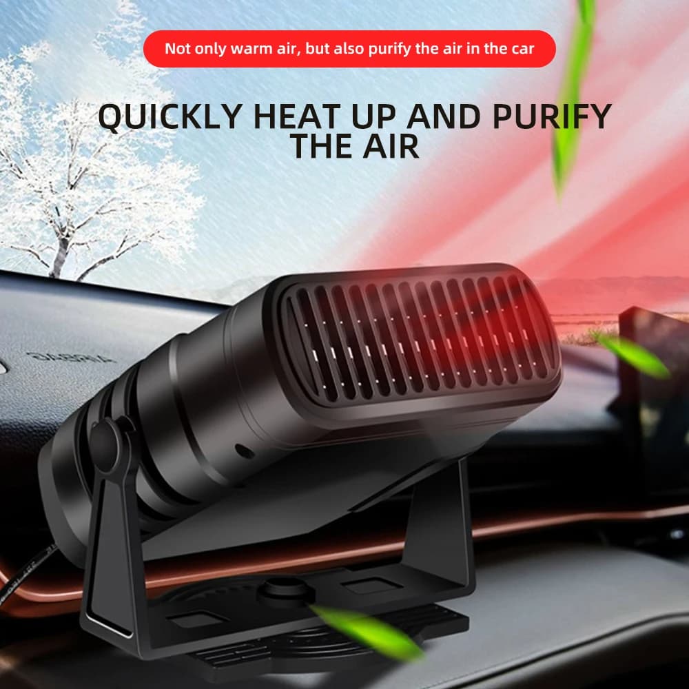 12V/24V Riscaldatore per auto Riscaldatore per auto portatile Ventilatore 2 IN 1 Raffreddamento Riscaldamento Auto Parabrezza Sbrinatore Auto Defogger Anti-Fog Riscaldatore Asciugatrice