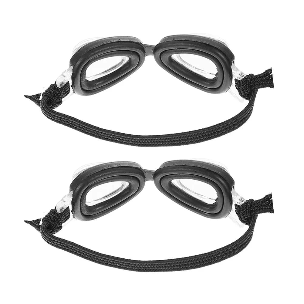 2Pcs Miniature Swimming Goggles Small Eyewear Realistic Dollhouse Decoration Creative Summer Pool Party Accessories