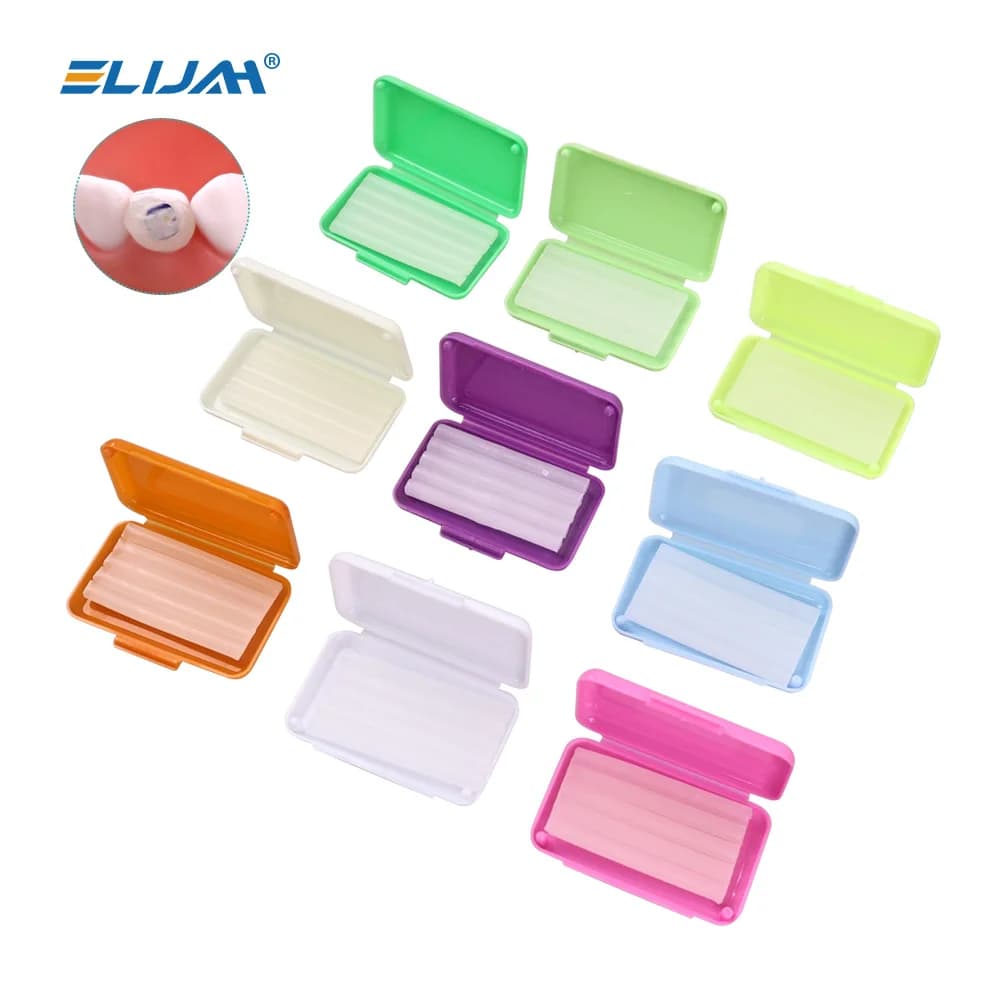 ELIJAH 10 Boxes Dental Orthodontic Cera Sollievo Cera Sticks For Orthodontic Equipment Rubber Irritation Tooth Whitening Of the teeth Cera For Oral Hygiene