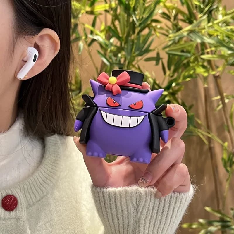 Airpods Pro 3 Cover 3D Cartoon Anime Pokemon Gengar for Airpods Pro 2/Airpods 4 3 2 1