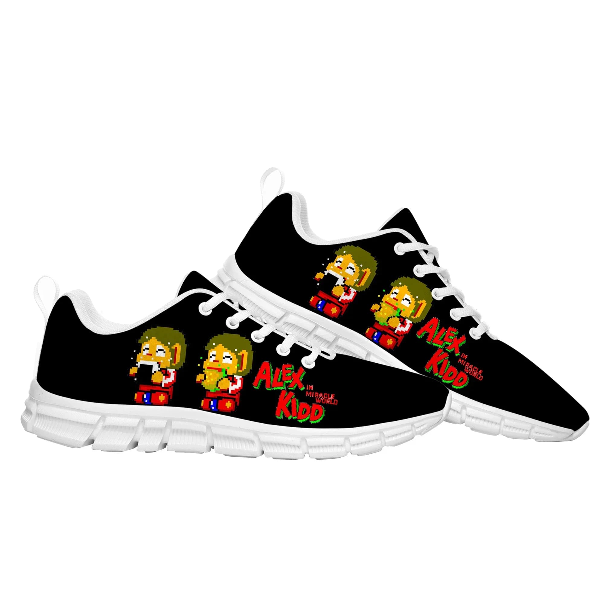 Scarpe sportive personalizzate Alex Kidd, sneakers alla moda da uomo e da donna, scarpe su misura per coppie