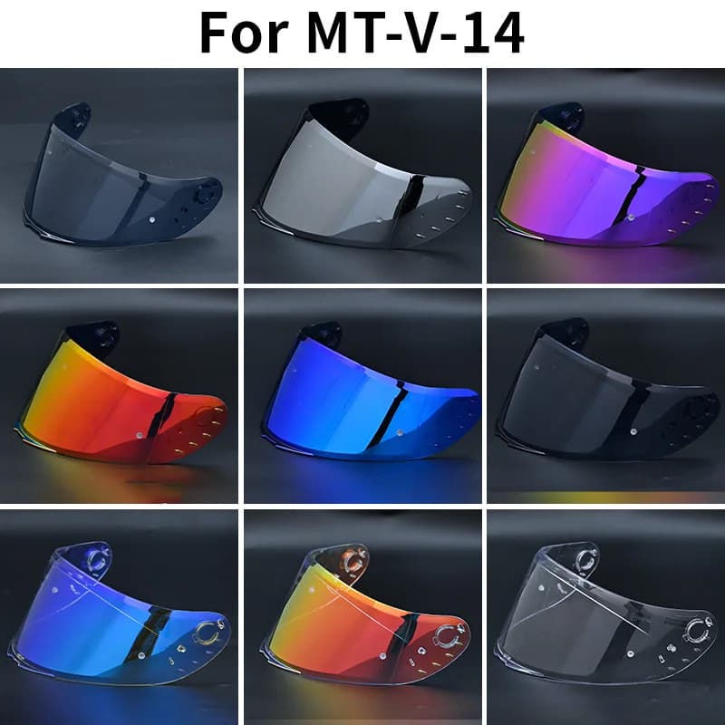 Visiera per casco per MT V14, Revenge 2, Rapide Pro, Blade 2 SV, Accessori moto Targo Visera, Casco Sostituisci lente scudo visiera