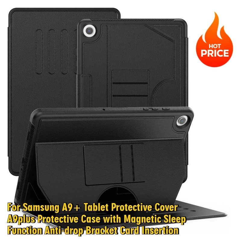 Per Samsung A9+ Tablet Custodia protettiva A9plus Custodia protettiva con staffa magnetica antigoccia Inserimento scheda