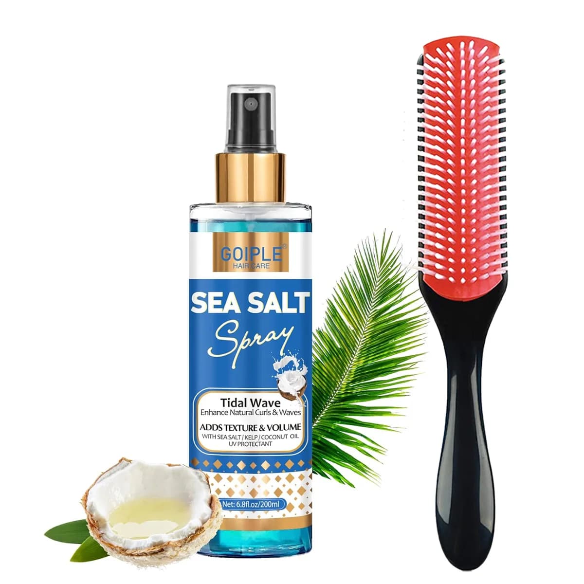 Men Sea Salt Spray Beach Hair Styling Products Defining Atomize Increase Hair Thickness Long-lasting Moisturizing & Setting Mist