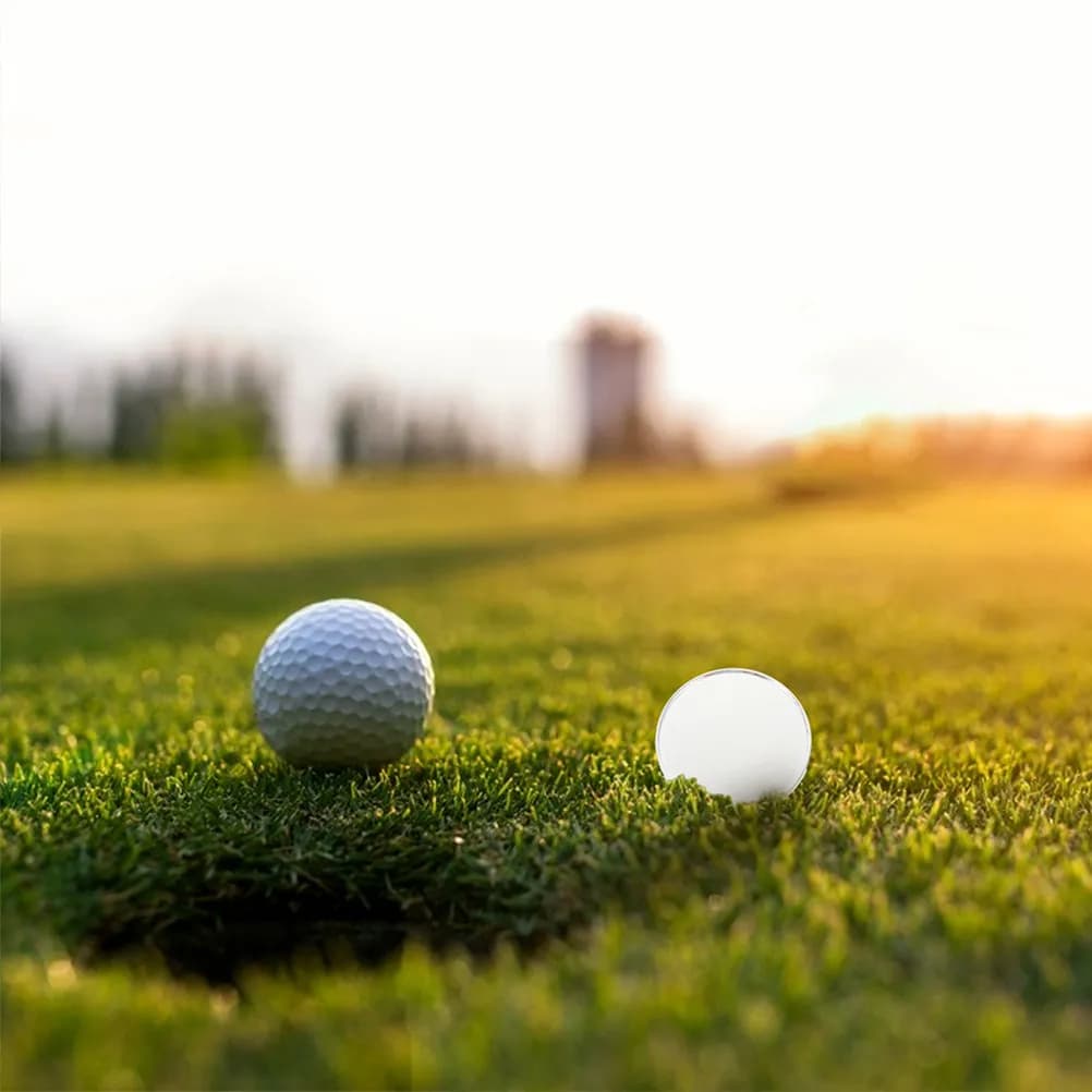 Set di 6 Marcatori per Palline da Golf, Diametro 25mm, Dischi Piatti per Marcatura della Posizione, Strumento Divertente ed Essenziale per Appassionati di Golf