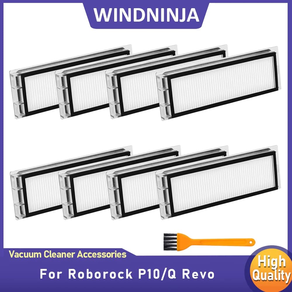 Filtri Hepa per Roborock Q Revo e Roborock P10 con Kit Spazzola per Pulizia, Accessori di Ricambio per Robot Aspirapolvere
