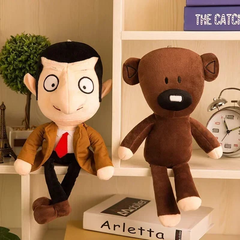 Peluche Orsetto Mr Bean, Personaggio del Film Comico, Simpatico Animale Imbottito, Mini Cuscino Decorativo, Regalo Morbido
