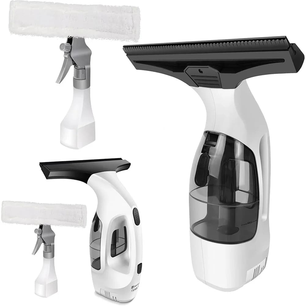 3-in-1 Cordless Window Vacuum Cleaner Rechargeable Electric Glass Squeegee for Windows Mirrors Tiles Bathroom Home Cleaning