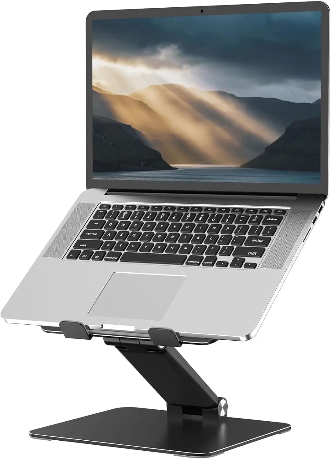 Supporto Regolabile in Metallo per Laptop, Pieghevole e Portatile con Ventilazione di Raffreddamento per Notebook da 10-17.3 Pollici