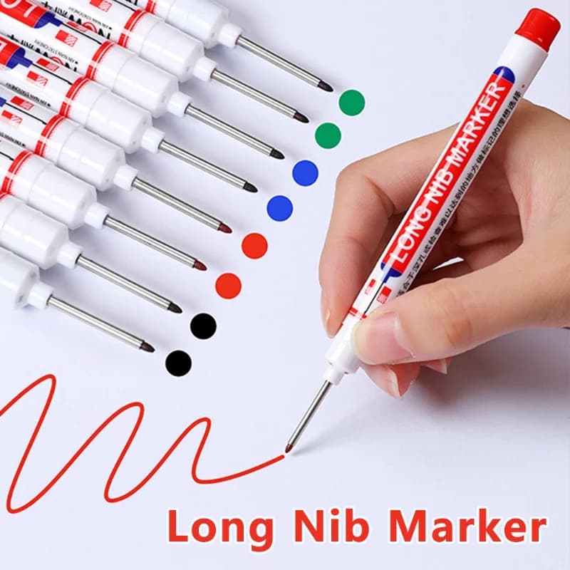 10PCS Permanente Grasso 20 millimetri Pennino Lungo Testa Pennarelli Penna Pittura Impermeabile Graffiti Penna Gel Ambientale Notebook Disegno Fornitori di beni