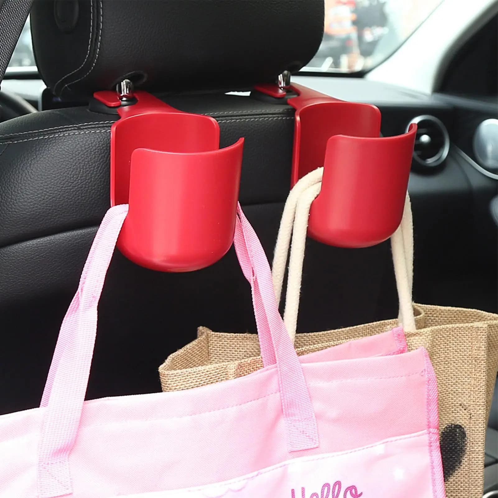 Car Cup Holder Multifunctional Car Rear Seat Cup Holder Hanging Beverage Storage Rack Car Interior Water Bottle Storage Rack