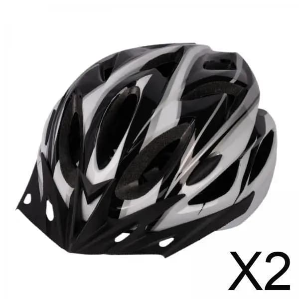 2x Advanced Head Gear for cyclists - Cutting helmet for outdoor adventures