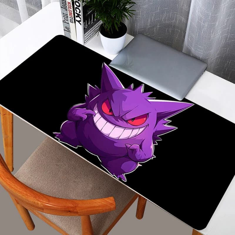 Tappetino per Mouse XXL da Gaming, Resistente, Moderno, Anime, per Scrivania Computer, Tastiera, Laptop, Gengar