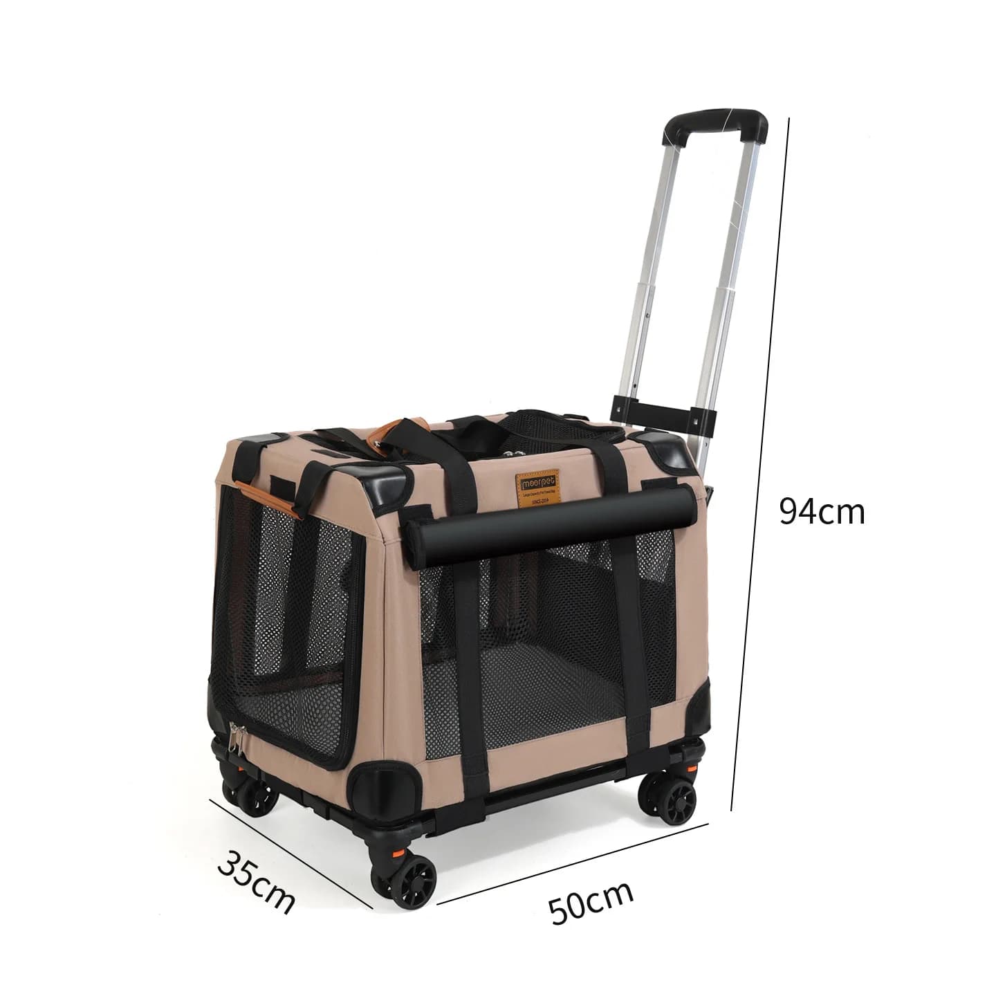 Moorpet Direct From Manufacturer Portable Foldable Oxford Multi-Mesh Breathable Pet Carrier