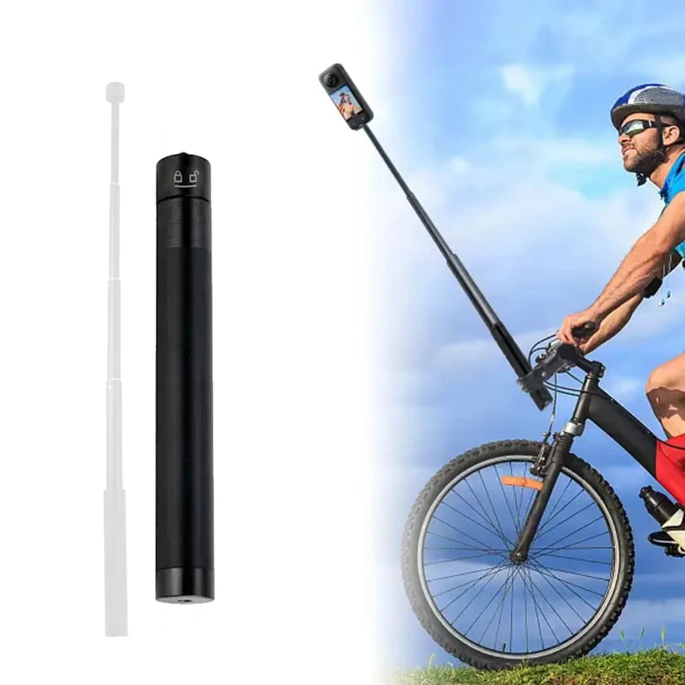 Bastone selfie in fibra di carbonio per Insta360 X3 / ONE X2 / RS Bastone selfie in lega di alluminio per GoPro Hero 11 10 9 8 DJI OSMO Action