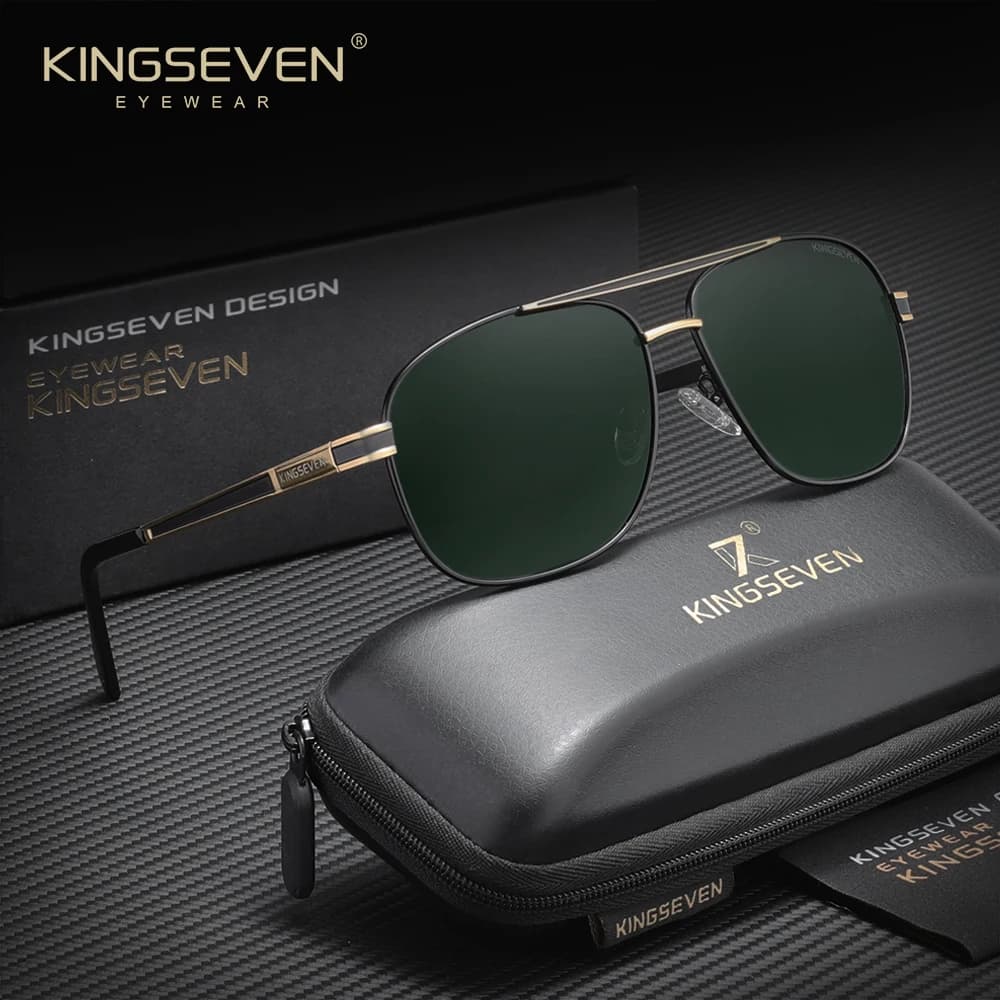 KINGSEVEN Occhiali da sole polarizzati per uomo e donna Protezione UV400 Occhiali da guida casual Oculos De Sol