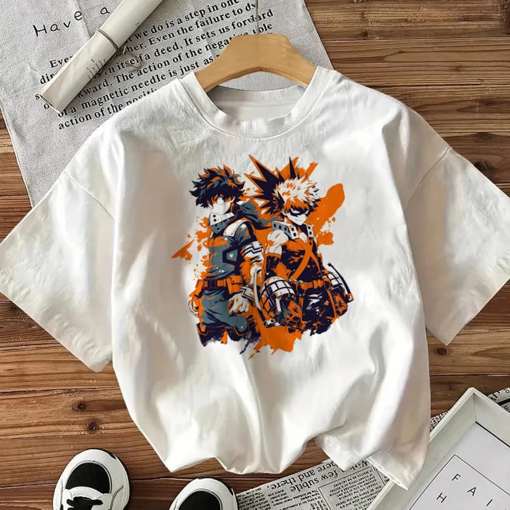 My Hero Academia tshirt teen graphic harajuku anime Pop Culture korean clothes t-shirt 80s 2000s Vintage women Comfortable
