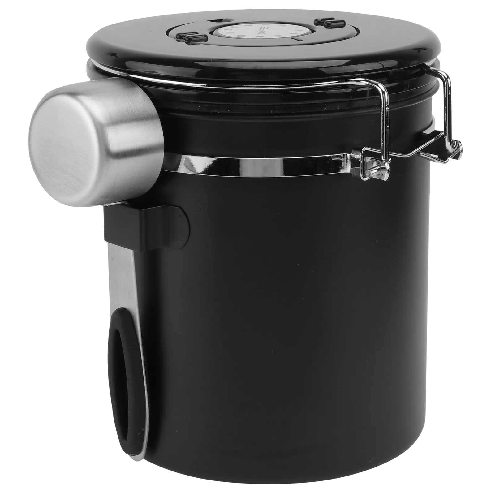 1Pcs Premium Stainless Steel Coffee Bean Storage Jar with Airtight Lid for Fresh Dry Food Storage Tea Sugar Salt Candy Container