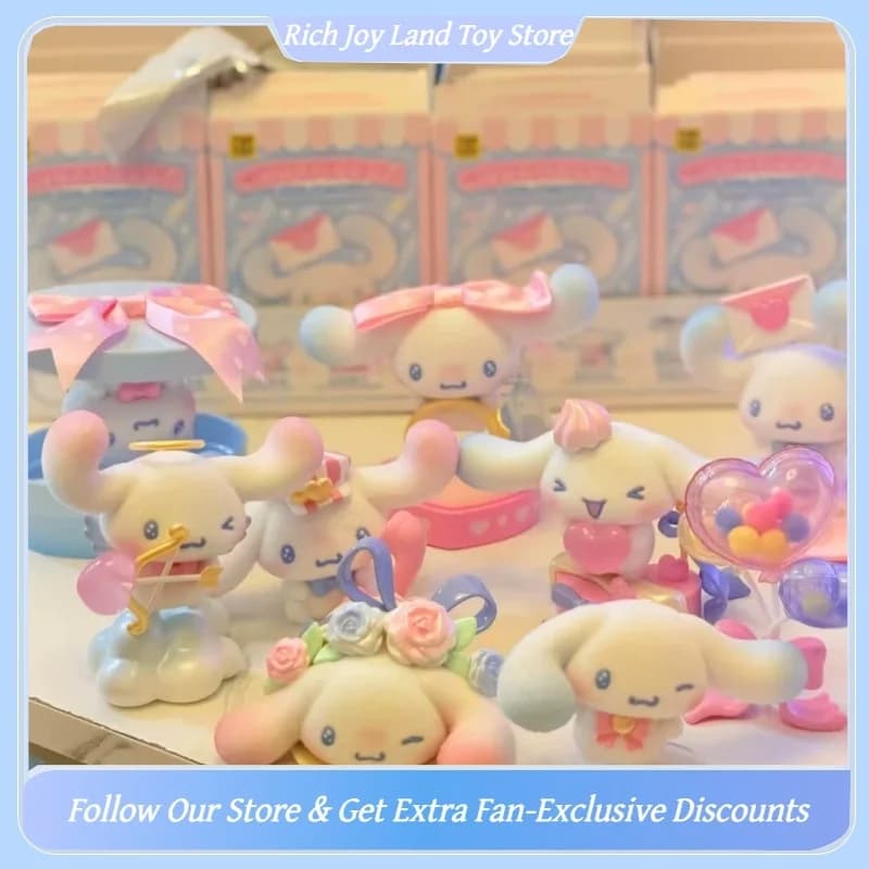 Sanrio Cinnamoroll Serie Full Of Love Blind Box - Statuetta Carina da Collezione, Ornamento da Scrivania, Giocattolo Trendy, Regalo di Compleanno