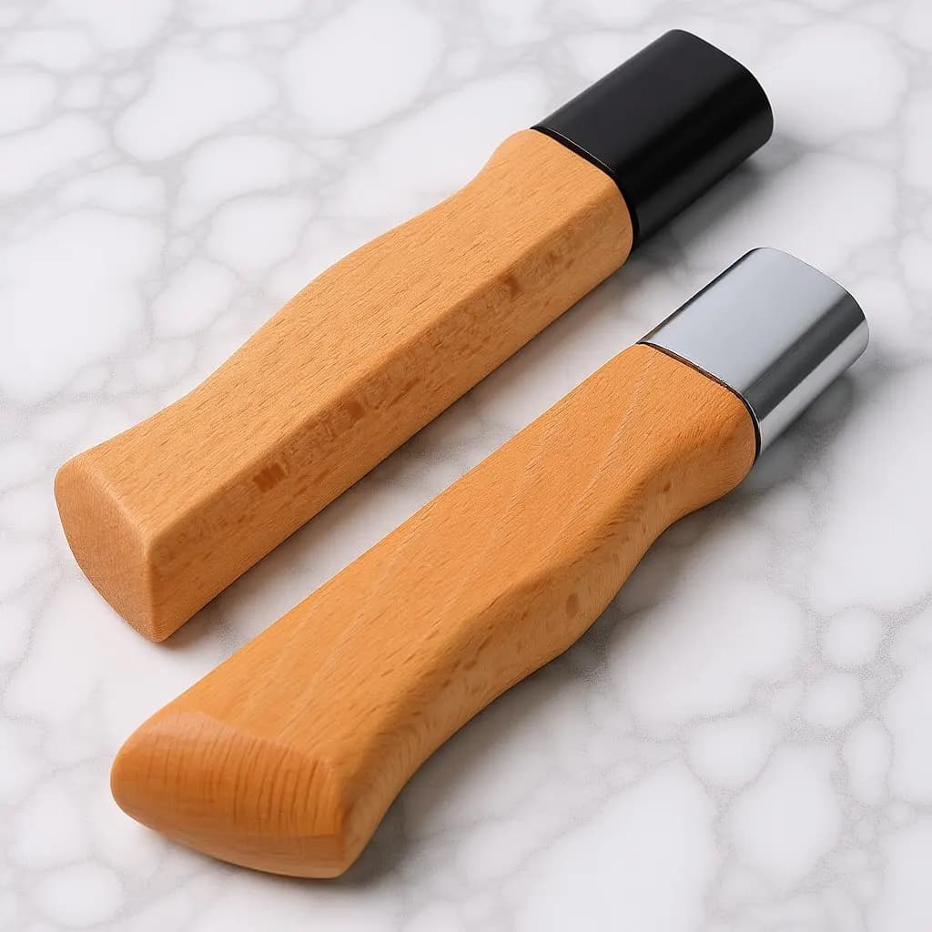 2 Pezzi Manici per Coltelli Ergonomici Antiscivolo, Ricambi per Coltelli da Cucina