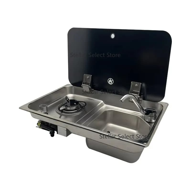 Table stove for kitchen sink for camper, outdoor stove, camping
