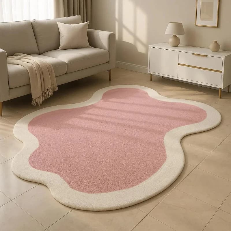 Irregular Shapes Bedroom Furniture Plush carpet Nordic style carpet for living room Soft soft carpet for living room