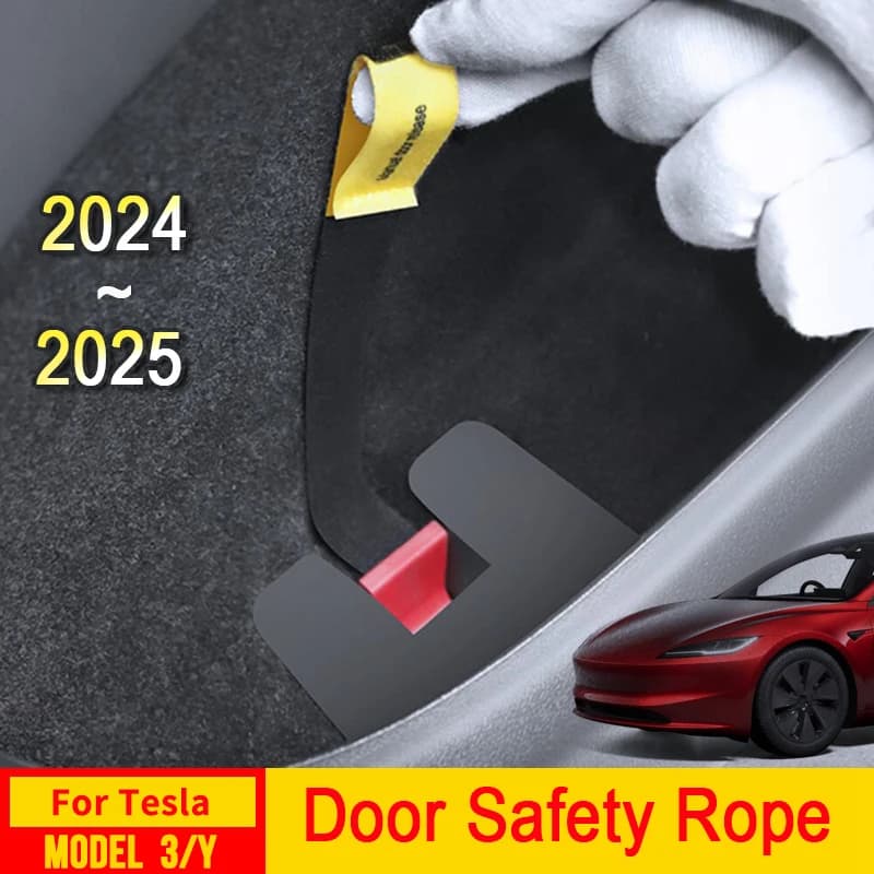 Emergency handle for car door Manual release Emergency safety Pull rope Emergency extractor for Tesla Model 3 Y Juniper 2025 2024