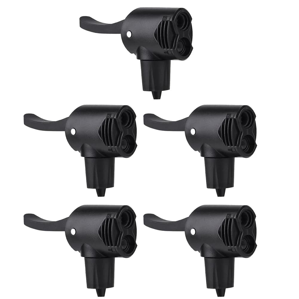 5PCS Ugello di Gonfiaggio Bici ABS Multifunzionale A Due Teste Integrato Ugello Autocommutabile Pompa Da Bicicletta Accessori di Ricambio