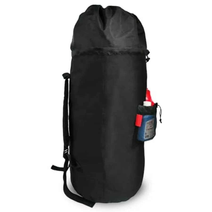 Zaino per il bucato con spallacci imbottiti, resistente, 115 litri, design regolabile ed estensibile, borsa per il bucato per dormitorio universitario